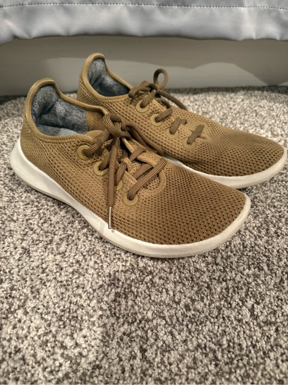 allbirds Women's Tree Runners Olive/Tan Sneakers